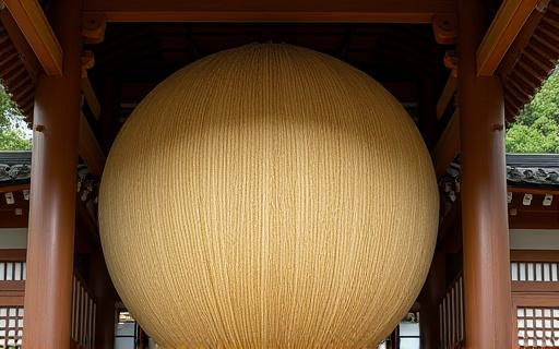 The iconic shimenawa rope at Izumo Taisha Grand Shrine.
